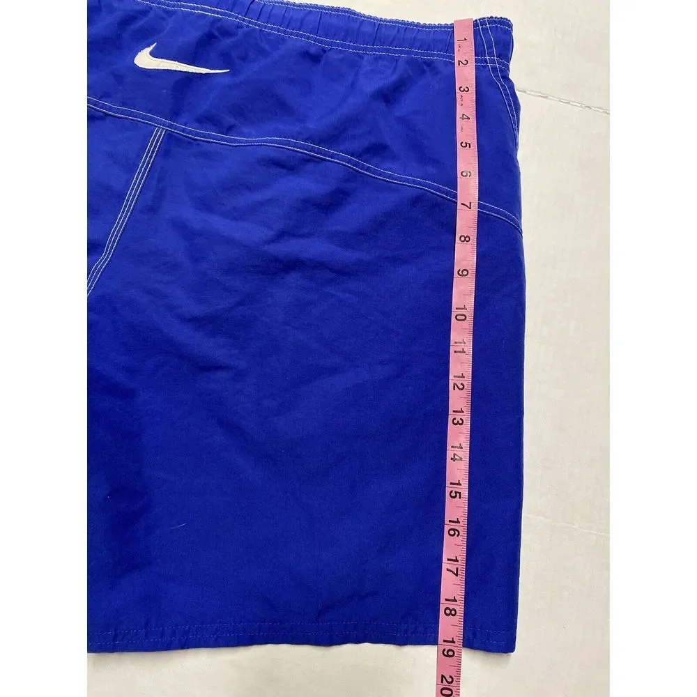 Vintage‎ Nike Swim Trunks Mens XL Blue Pockets Drawstring Lined